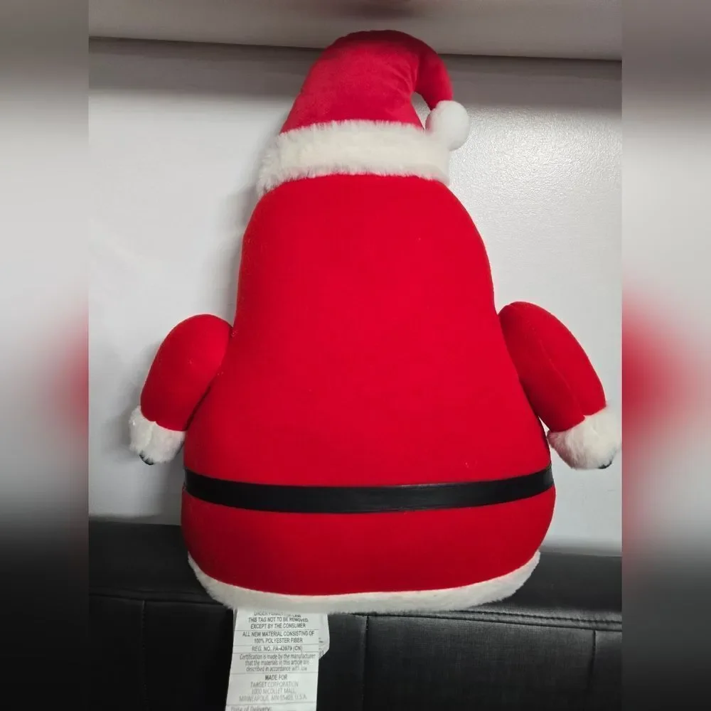 Target Wondershop 2025 Featherly Friends Christmas Santa Bird Plush Throw Pillow